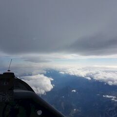 Flugwegposition um 09:30:40: Aufgenommen in der Nähe von Gemeinde Rosenau am Hengstpaß, Österreich in 4853 Meter